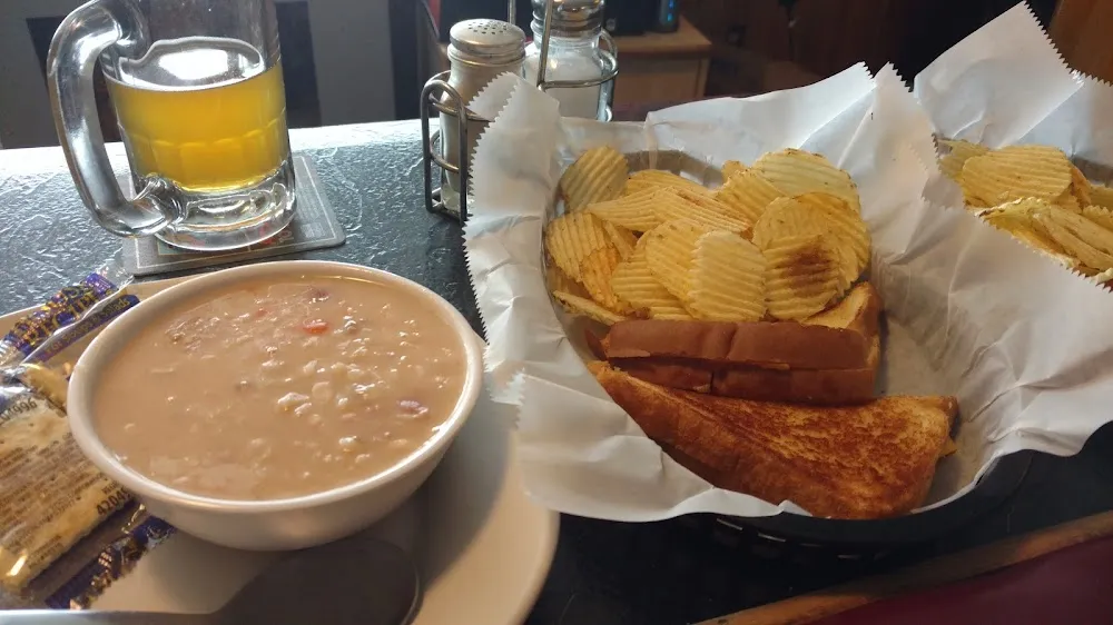 Bean Soup and Grilled Cheese