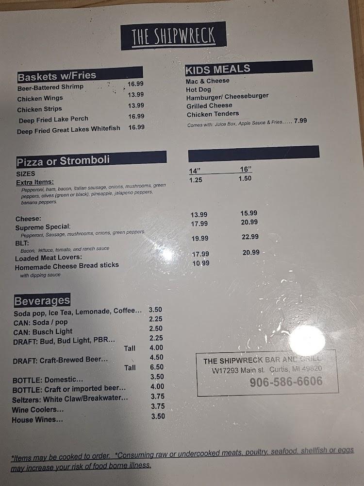 The Shipwreck Menu image 4